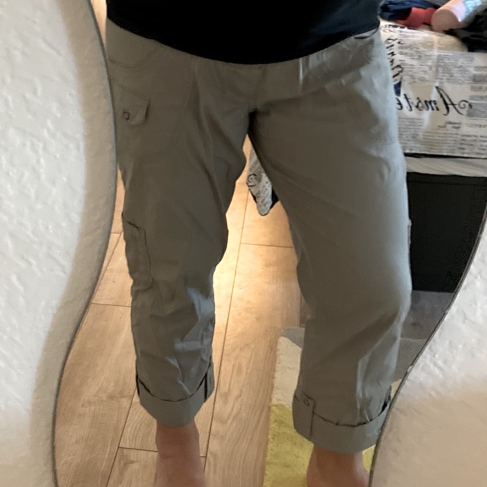 Maternity Pregnancy Cropped Cargo Pants